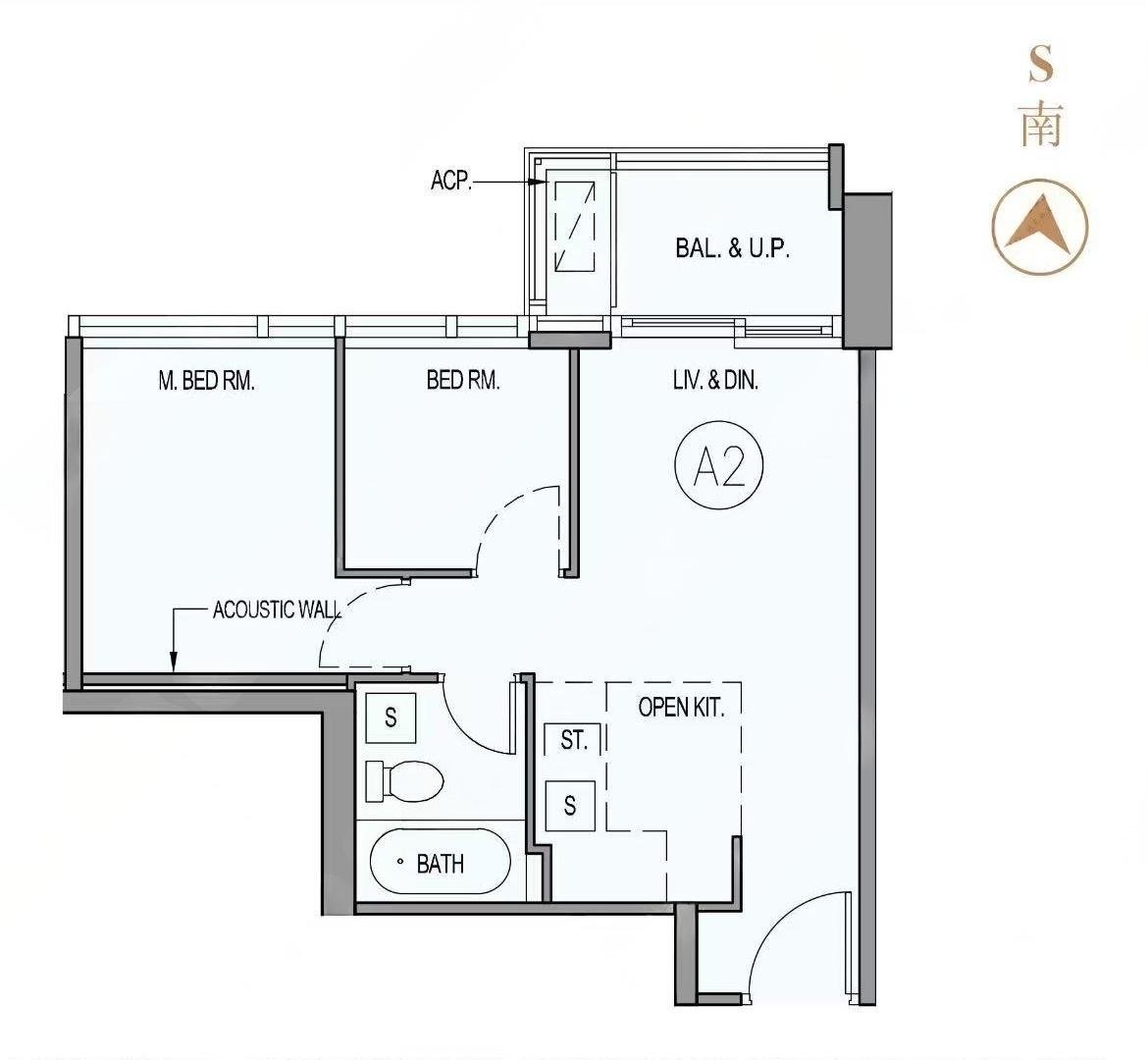 柏景峰2房單位 370-375呎